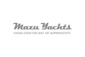 logotipo de yates mazu