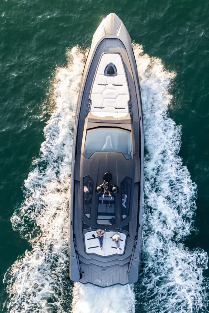 Tecnomar for Lamborghini 63 Figo exterior showcasing sleek supercar‑inspired profile and sharp lines