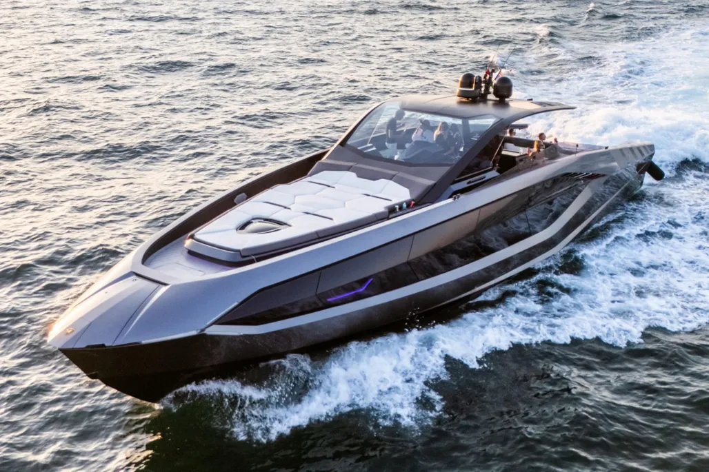 Tecnomar for Lamborghini 63 Figo exterior showcasing sleek supercar‑inspired profile and sharp lines