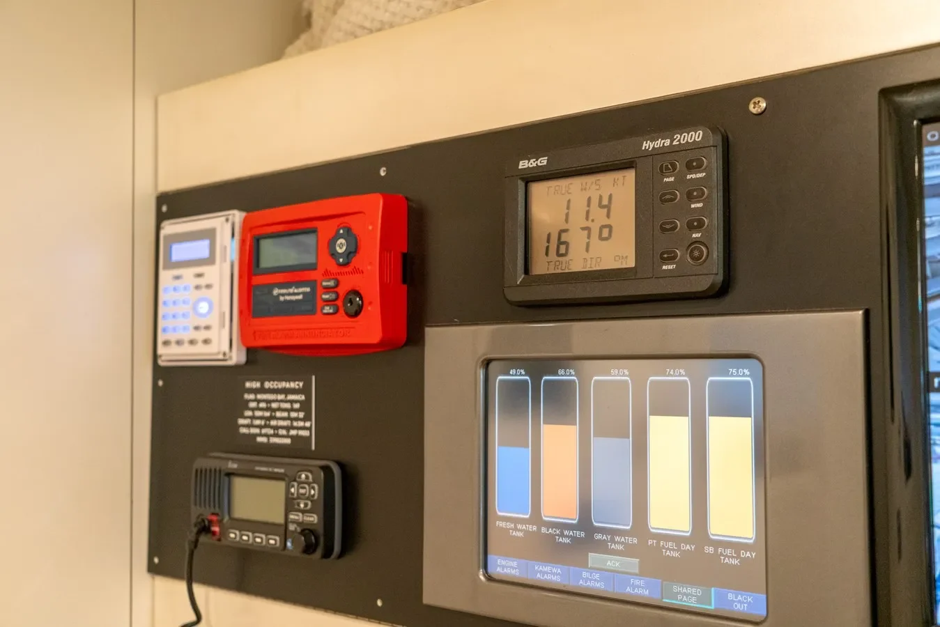 Oceanfast 164 High Occupancy yacht equipped with various advanced systems and gear