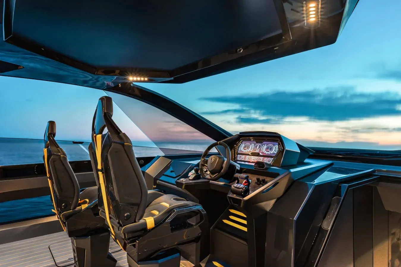 Tecnomar for Lamborghini 63 Fast Toy cockpit with sport‑inspired helm and advanced controls