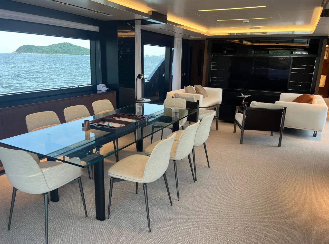 Ensuite bathroom of double guest cabin