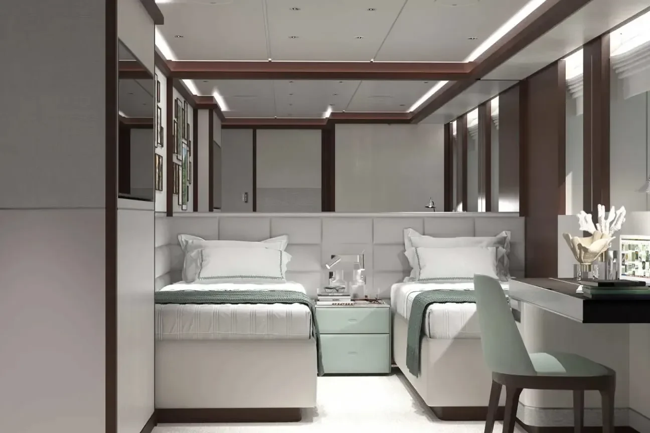 Heesen FRIDA 55M Yacht – Guest Twin Cabin