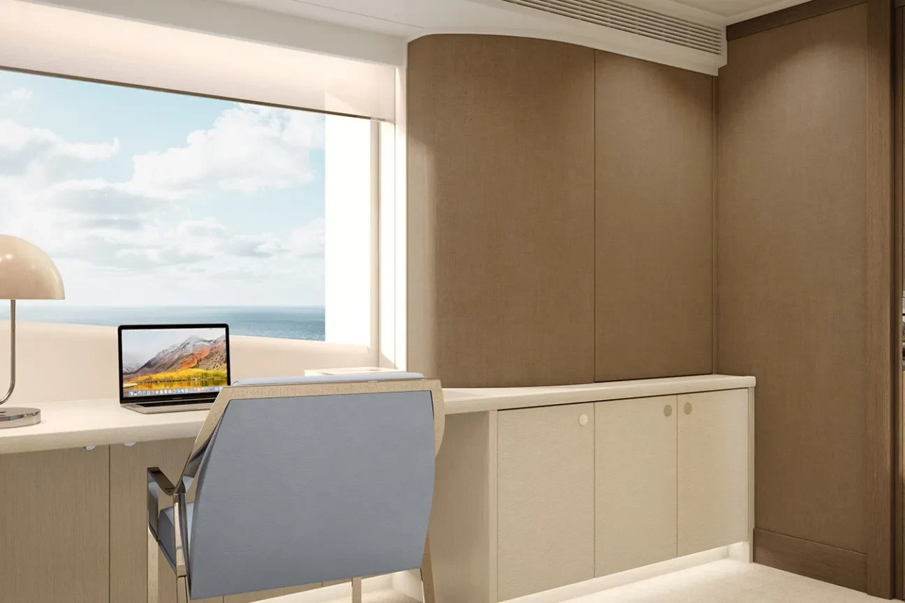 Owner’s office – Heesen Evita 57M Superyacht