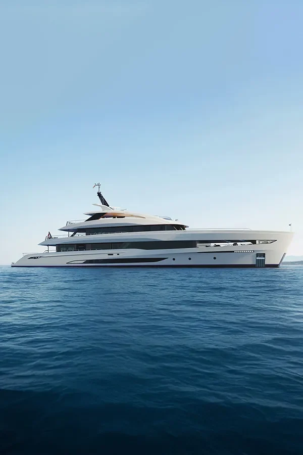 Heesen Yachts Project GRACE 50M superyacht cruising on open water during daylight