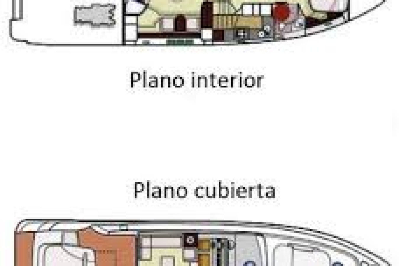 Two labeled yacht diagrams: Pershing 90 Inspiration Yacht For Charter, showing upper interior and lower deck layouts.